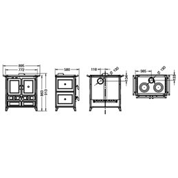 Thermorossi Violetta EVO Ceramica wood stove