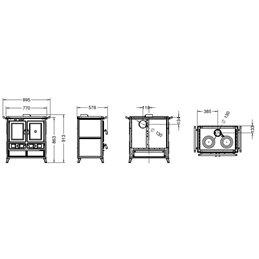 Thermorossi Violetta EVO STONE wood stove