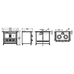 Thermorossi Klara EVO 12.1Kw wood stove