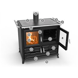 Thermorossi Klara EVO 12.1Kw wood stove