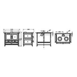 Thermorossi Klara EVO 12.1Kw wood stove