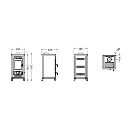 Thermorossi Sofia EVO Easy wood stove 7.4 Kw