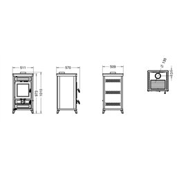 Stufa a legna Thermorossi Ilaria EVO Easy 10,8Kw