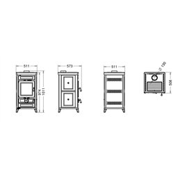 Thermorossi Ilaria EVO Maiolica 10.8Kw wood stove