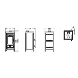 Thermorossi Vittoria EVO Easy wood stove 13.2Kw
