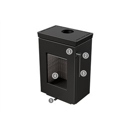Stufa a legna Thermorossi Zen 7,7 Kw