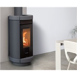 Thermorossi Dorica Evo Wood Metalcolor 10.1Kw ductable and ventilated wood stove