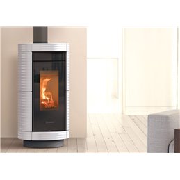 Thermorossi Dorica Evo Wood Maiolica 10.1Kw ductable and ventilated wood stove