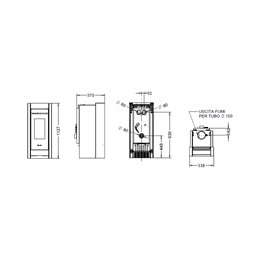 Thermorossi Essenza Evo Wood Metalcolor 10.1Kw ductable and