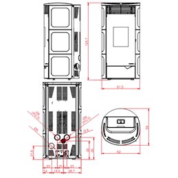 Palazzetti Ecofire Nadine TC 9 Kw Pro 2 pellet stove 5 stars