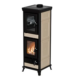 Stufa a legna con forno Thermorossi Agnese EVO Maiolica 7,4Kw