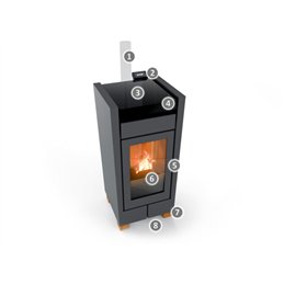 Stufa a pellet Thermorossi Mood Plus 9,2 Kw