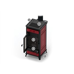 Thermorossi Flåm Maiolica 9.5 Kw 5 Star pellet stove