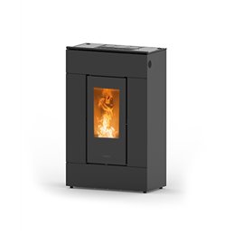 Stufa a pellet Thermorossi SlimQuadro Lumia Cristallo 10,2 Kw 5