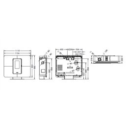 Stufa a pellet Thermorossi SlimQuadro Style Evo Gres 11Kw