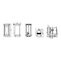 Thermorossi Dorica Natural Air EVO 11.4Kw 5 Star pellet stove