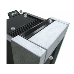 Stufa a pellet Thermorossi Essenza Stone Natural Plus EVO
