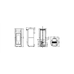 Stufa a pellet Thermorossi Chic Supreme Natural Air EVO 11,4Kw