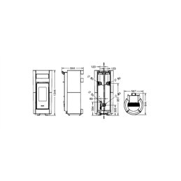 Stufa a pellet Thermorossi Chic Supreme Natural Plus EVO 11,4Kw