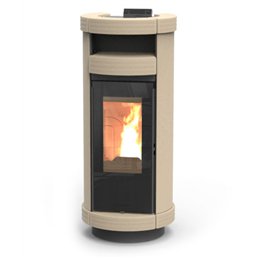 Stufa a pellet Thermorossi Dorica Supreme Metalcolor Natural