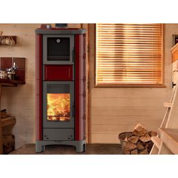 Wood-burning thermo stove ARDHEA-F Evo5 Maiolica Thermorossi