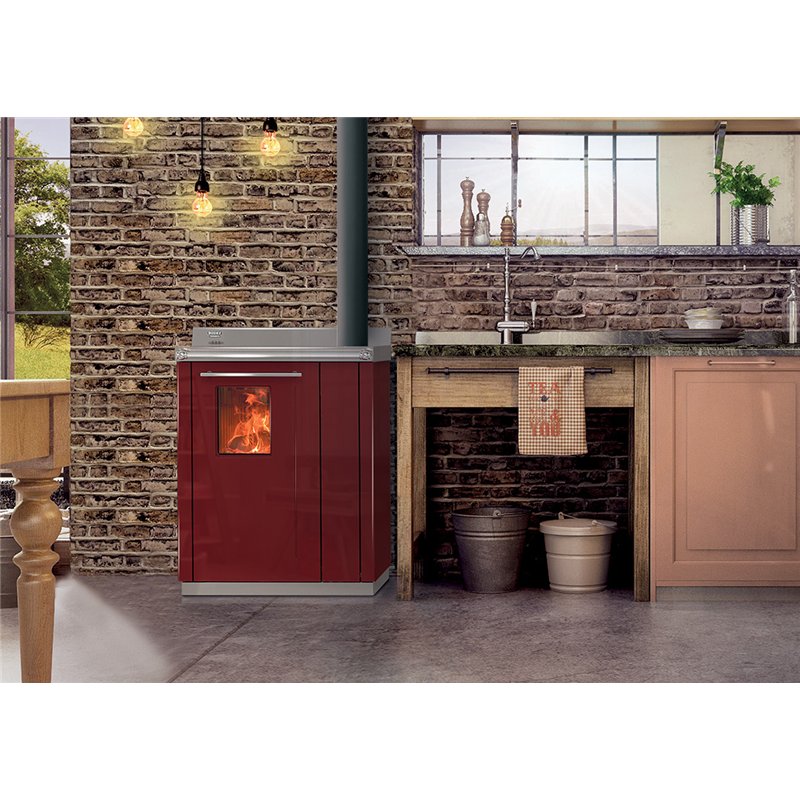 Termocucina a legna BOSKY 30 SQUARE EVO 5 Thermorossi 11,1kW 5