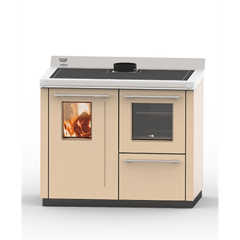 Termocucina a legna BOSKY F30 SQUARE EVO 5 Thermorossi 11,1kW 5