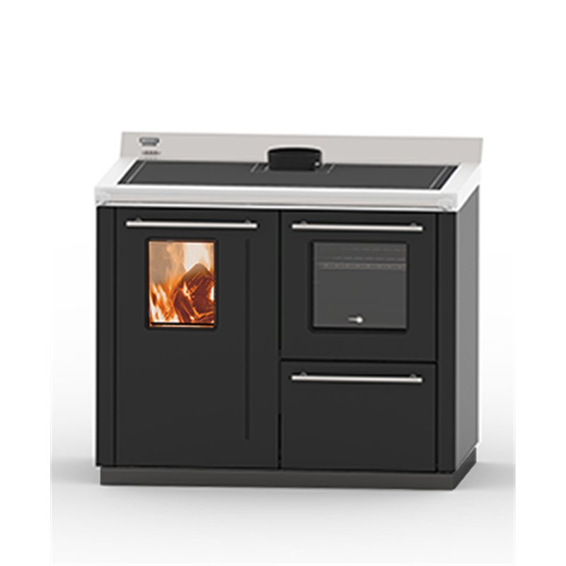 Termocucina a legna BOSKY F30 SQUARE EVO 5 Thermorossi 11,1kW 5