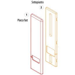 Blind plate for BOLIS ABS FAST roller shutter rollers