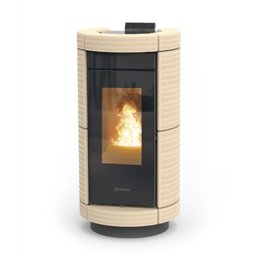 Termostufa a pellet Thermorossi DORICA Maiolica Idra 14 5 stelle