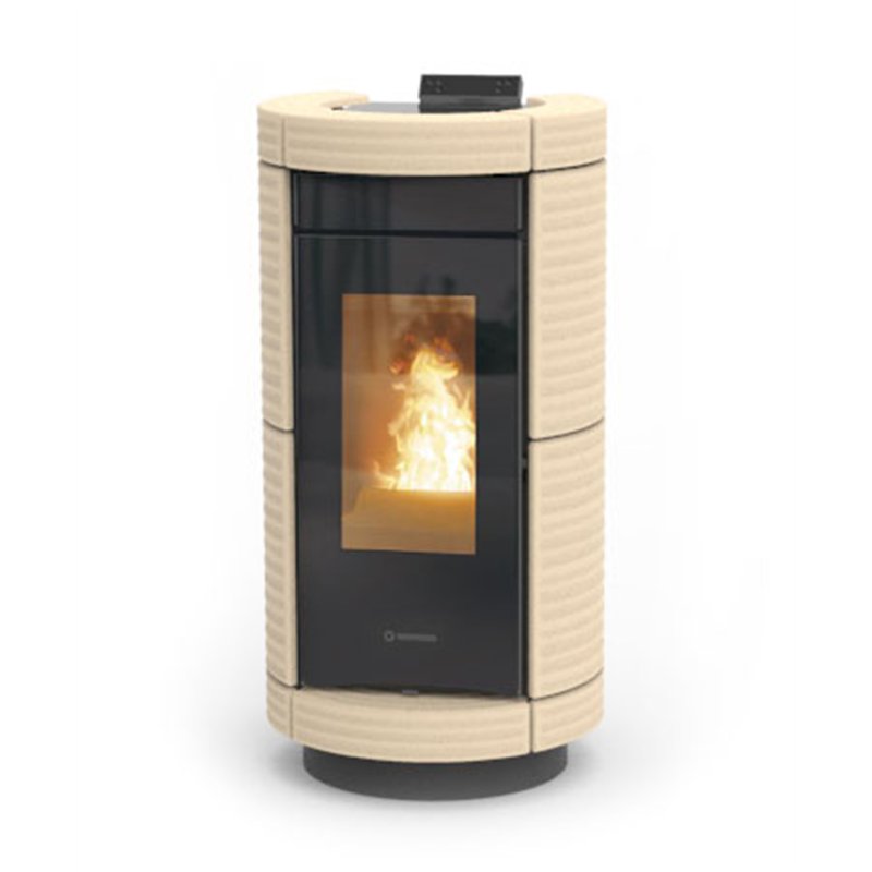 Termostufa a pellet Thermorossi DORICA Maiolica Idra 14 5 stelle