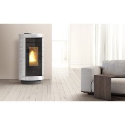 Termostufa a pellet Thermorossi DORICA Maiolica Idra 18 5 stelle