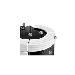 Thermorossi pellet thermo stove DORICA Maiolica Idra 21 5 stars
