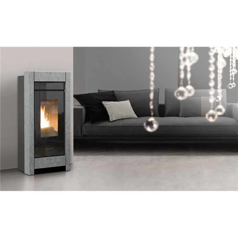 Termostufa a pellet Thermorossi ESSENZA Stone Idra 21 5 stelle
