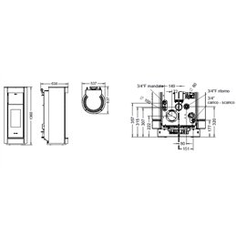 Thermorossi CREO Supreme Idra 22 pellet thermo stove