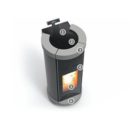 Thermorossi DORICA Metalcolor Supreme Idra 22 pellet thermo