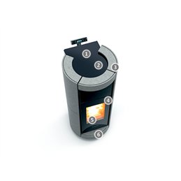 Thermorossi DORICA Stone Supreme Idra 22 pellet thermo stove