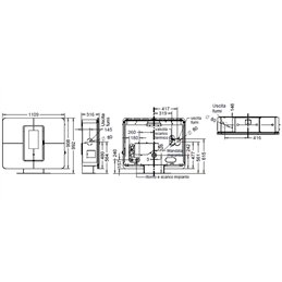 Thermorossi SLIMQUADRO IDRA 14 Gres pellet thermo stove