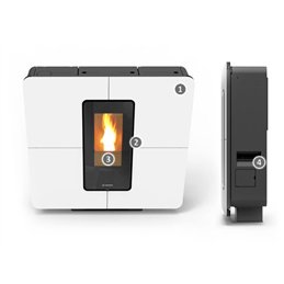 Thermorossi SLIMQUADRO IDRA MAXI pellet thermo stove