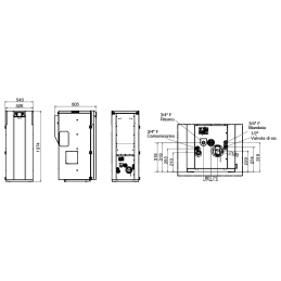 Caldaia a pellet Thermorossi COMPACT S23 GT5 21,3 Kw