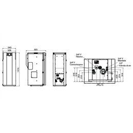 Thermorossi COMPACT S23 GT5 21.3 Kw pellet boiler