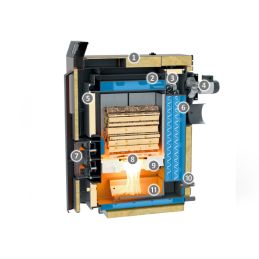 Thermorossi LAMBDA S46 EVO5 5 Star reverse flame wood boiler