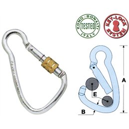 Connettore moschettone per anticaduta KONG ART.436