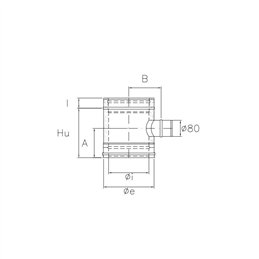 Reduced 90° T-Pipe Single Wall Diam.80mm N2TR ISO25 HAMMERED COPPER Double Wall Flue Pipe