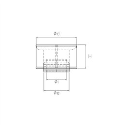 Weatherproof terminal cap RM2AR ISO25 HAMMERED COPPER Double wall flue
