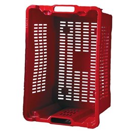 Cesta rettangolare agricola forata 56x35x31h 40 litri