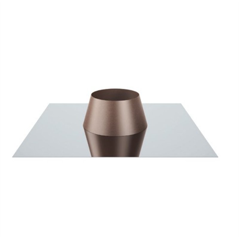 Faldale piano base inox collare verniciato per Canna fumaria