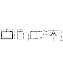 Inserto a legna SKYLINE 490 Thermorossi 10,5 kW 5 stelle