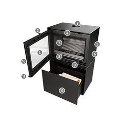 Stufa a legna Thermorossi Moonlight 10,7 Kw
