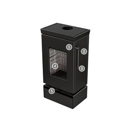 Stufa a legna Thermorossi Zen W 7,7 Kw
